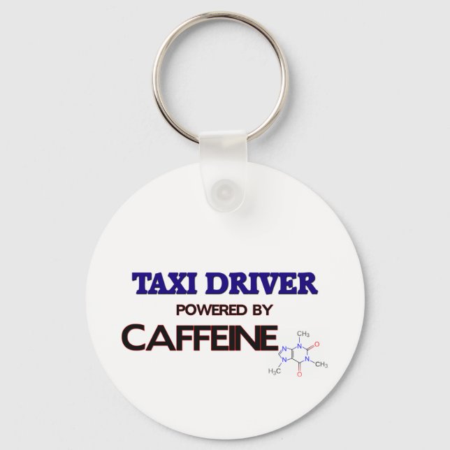 Chaveiro Driver de táxi acionado pela cafeína (Frente)