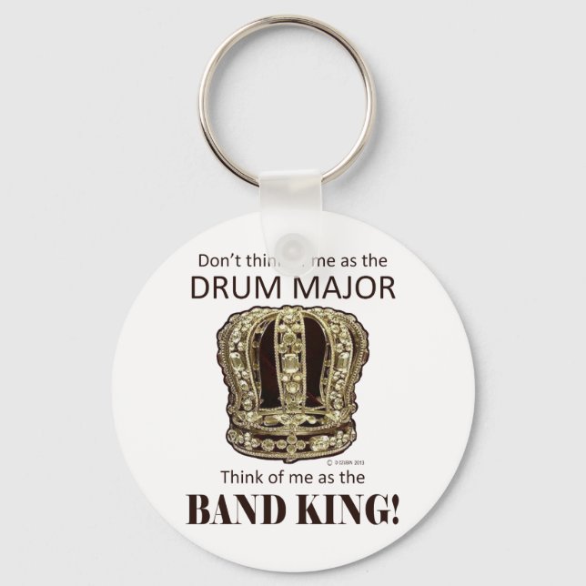 Chaveiro Drum Major King (Frente)