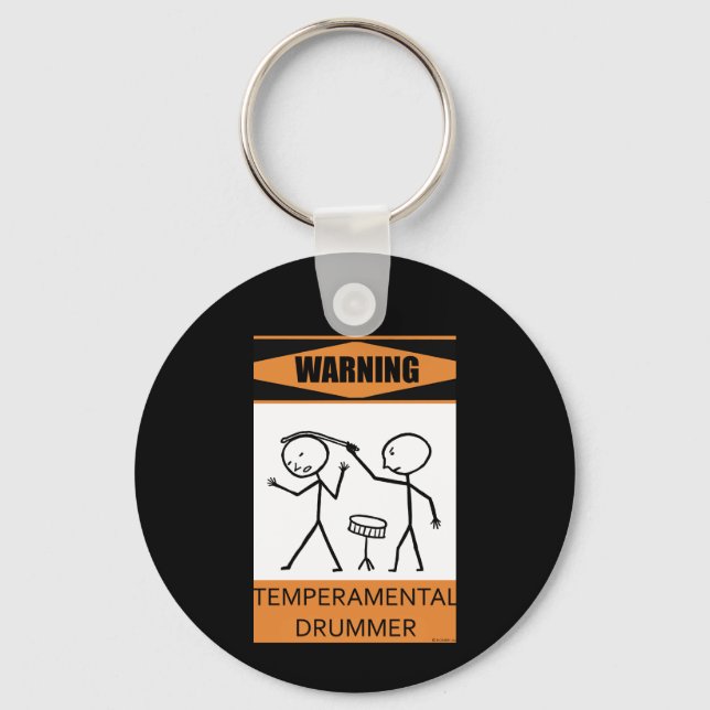 Chaveiro Drummer de temperatura de aviso (Frente)