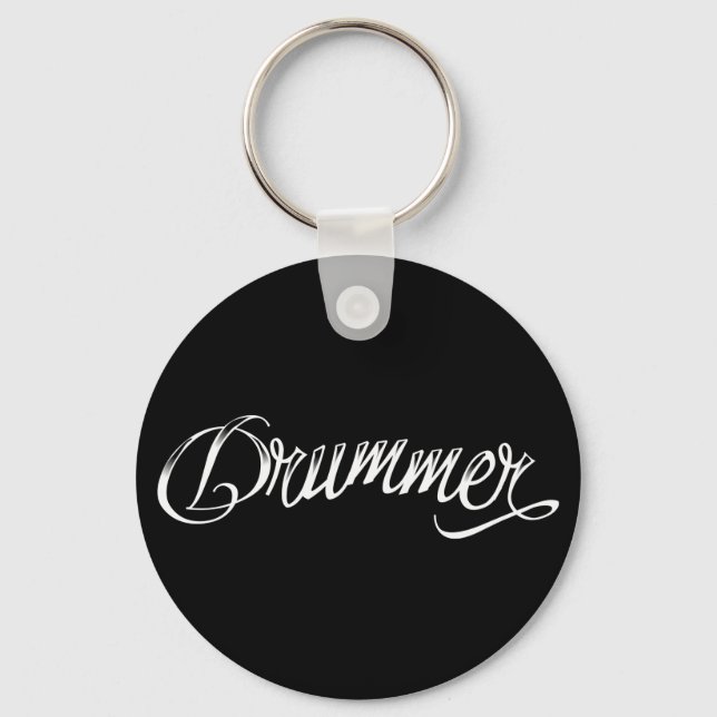 Chaveiro Drummer Preto (Frente)