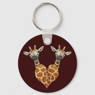 Chaveiro Duas girafas adoráveis