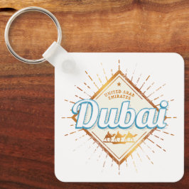 Chaveiro Dubai Emirados Árabes Unidos Vintage EAU Souvenir