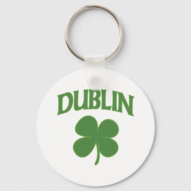 Chaveiro Dublin Irish Shamrock (Frente)