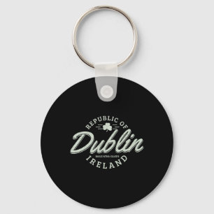 Chaveiro Dublin Irlanda Folha de Trevo Irlandês Dia de São 