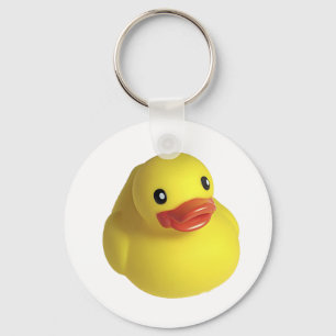 Chaveiro Ducky de borracha amarelo