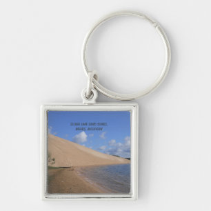 Chaveiro Dunas de Areia de Silver Lake, Mears, Michigan Pin