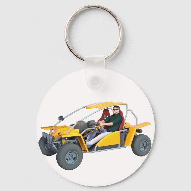 Chaveiro Dune Buggy amarelo (Frente)