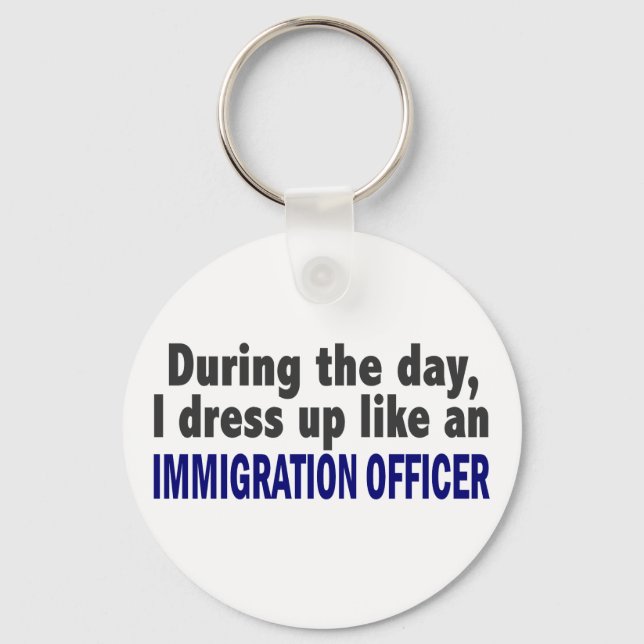 Chaveiro Durante O Dia Eu Vestir Agente Imigrante (Frente)