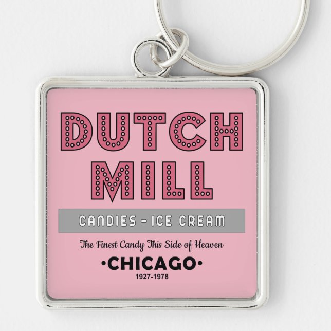 Chaveiro Dutch Mill Candy Company, Chicago, IL (Frente)