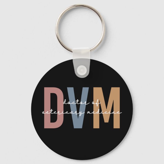 Chaveiro DVM Doutorado em Medicina Veterinária (Frente)
