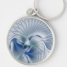 Chaveiro Dynamics Fantasy Abstrato Blue Tones Arte Fractal