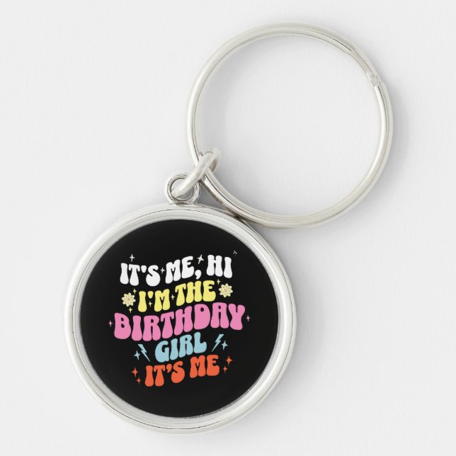 Chaveiro É a Minha Festa de Aniversário Garotas (Frente)