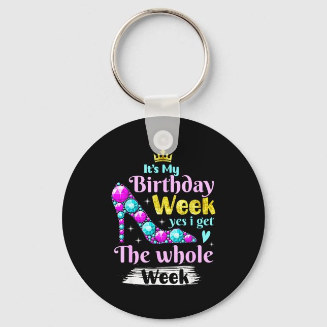 Chaveiro É a Semana do Meu Aniversário Sim Eu Fico Com a Se (Frente)