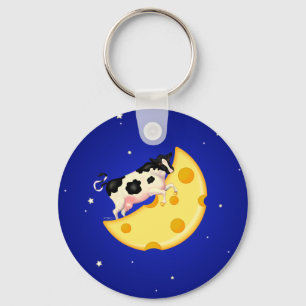 Chaveiro E a vaca saltou sobre a lua de queijo