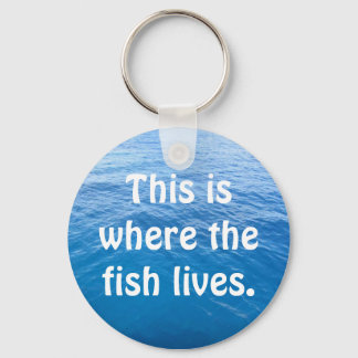 Chaveiro É aqui que vive o peixe.