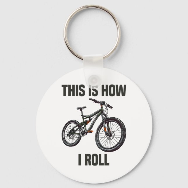 Chaveiro É Assim Que Eu Ando De Bicicleta Mountain Bike Cic (Frente)