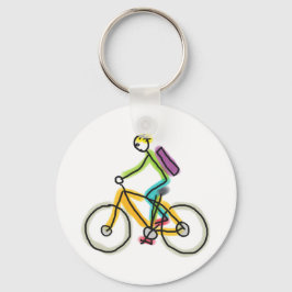 Chaveiro E-bike Stickman