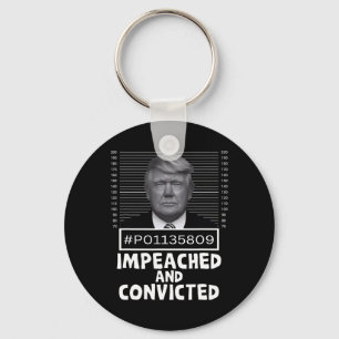 Chaveiro E Condenado Felon 45 Engraçado Anti Trump Mugshot