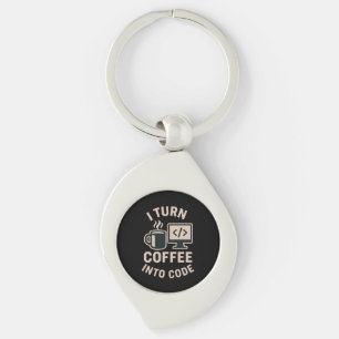 Chaveiro É engraçado que converta café em código