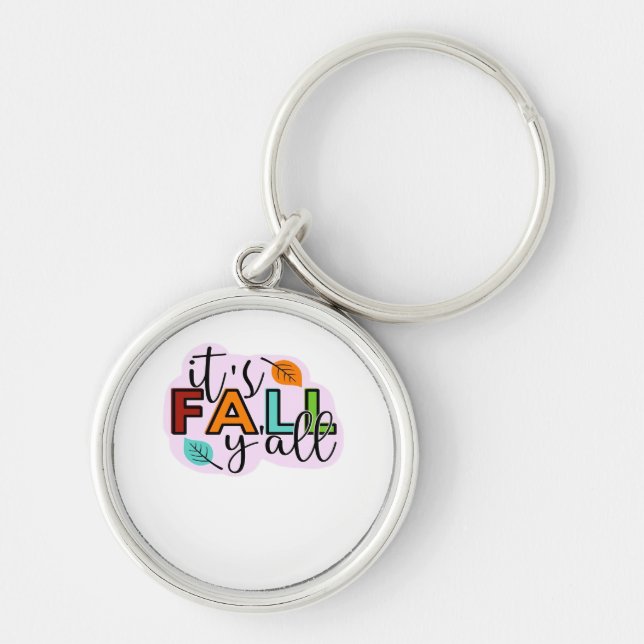 Chaveiro É Fall Y’all Casual Engraçado (Frente)