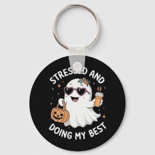 Chaveiro E Fazendo O Meu Mais Engraçado Café De Halloween D