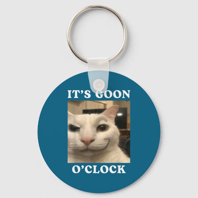 Chaveiro É hora do Goon, gato engraçado  (Frente)