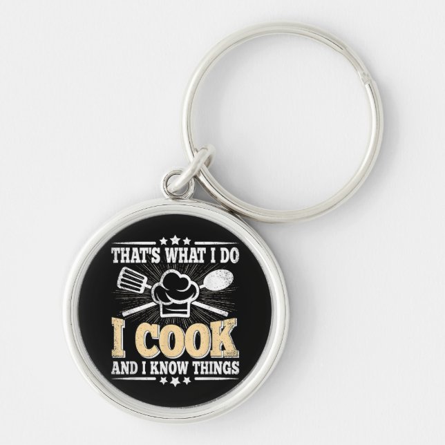 Chaveiro É isso que eu cozinho e sei coisas engraçadas (Frente)