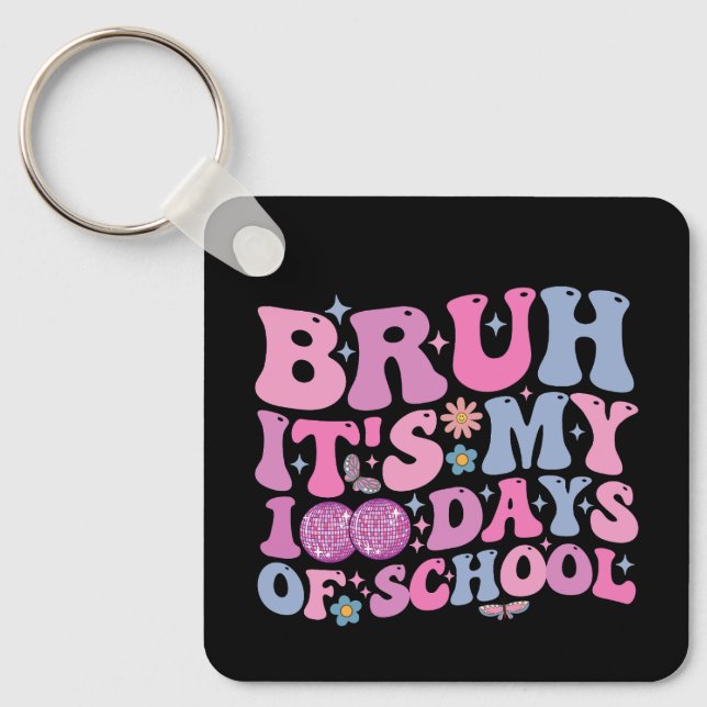 Chaveiro É Meu 100 Dias De Escola Bicho Dança (Frente)