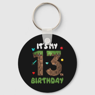 Chaveiro É Meu 13º Aniversário Divertido Video Gamer de 13