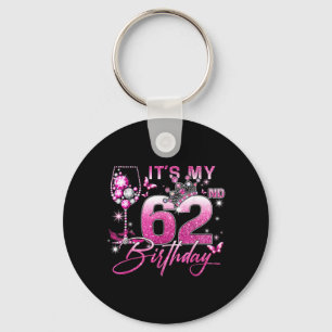 Chaveiro É Meu 62º Aniversário Rosa 62 Anos Aniversário