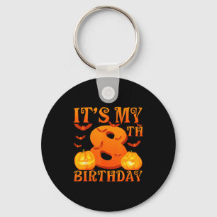 Chaveiro É Meu 8º Aniversário Abóboras 8 Anos de Idade Hall