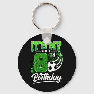 Chaveiro É Meu 8º Aniversário Menino Futebol Ll 8 Anos de I