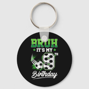 Chaveiro É meu 9º aniversário Garoto Fã de esportes Menino 