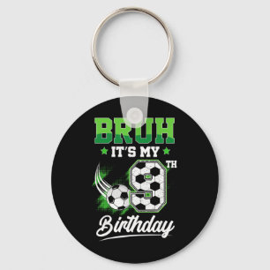 Chaveiro É Meu 9º Aniversário Menino Fã de Esportes 9 Anos