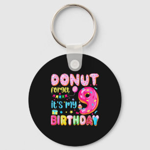 Chaveiro É Meu Aniversário De 9 Anos Donut Esquece Pun Aniv