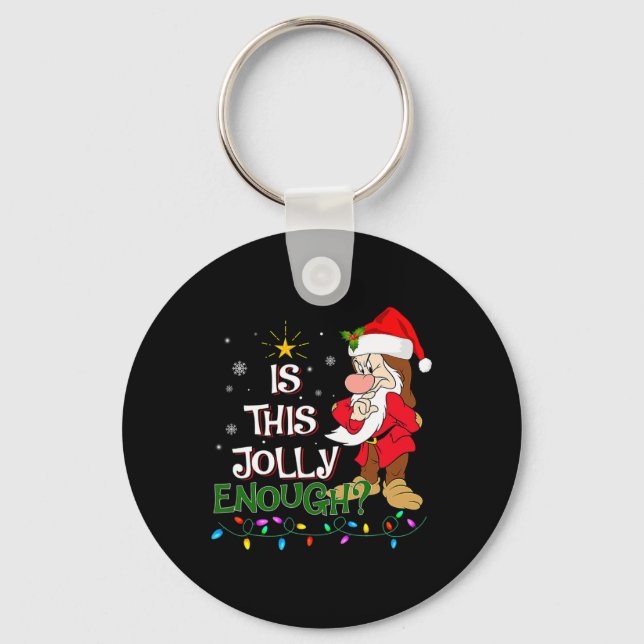 Chaveiro É Natal o suficiente para o Noel Grumpy Elf Pajama (Frente)