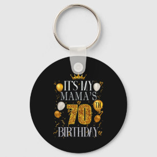 Chaveiro É o 70º Aniversário da Minha Mamãe Feliz Aniversár