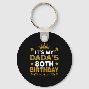 Chaveiro É o 80º Aniversário do Meu Pai Feliz Aniversário 8