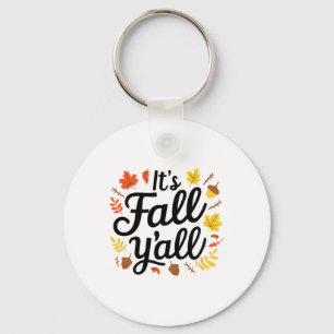 Chaveiro É o Fall Yall Halloween Bats Pumpkin Fall Hallowe
