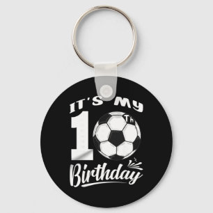 Chaveiro É o meu 10º aniversário Jogador de futebol Festa d