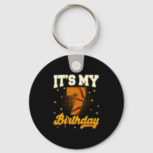 Chaveiro É o meu 7º aniversário Sketll Boy 7 anos presentes