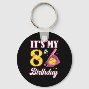 Chaveiro É o meu 8º aniversário Softll Menina Festa de 8 an