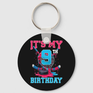 Chaveiro É o meu 9º aniversário de hóquei 9 anos de idade S