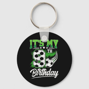 Chaveiro É o meu 9º aniversário menino futebol Ll 9 anos de