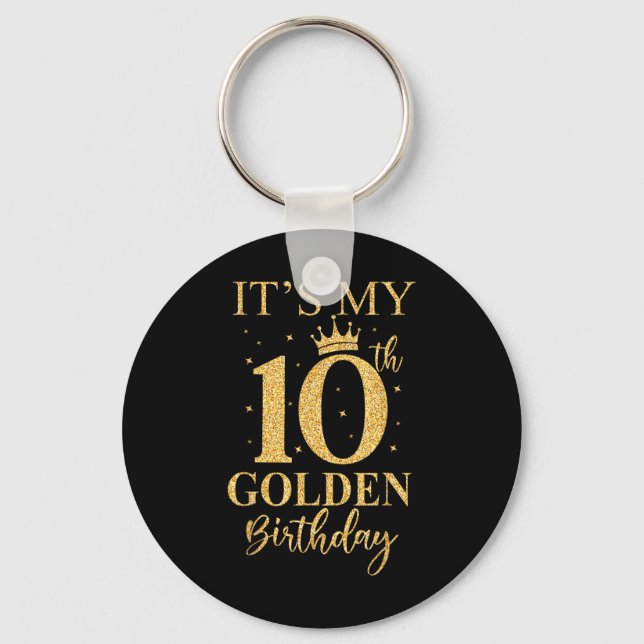 Chaveiro É O Meu Ouro Aniversário De 10 Anos (Frente)