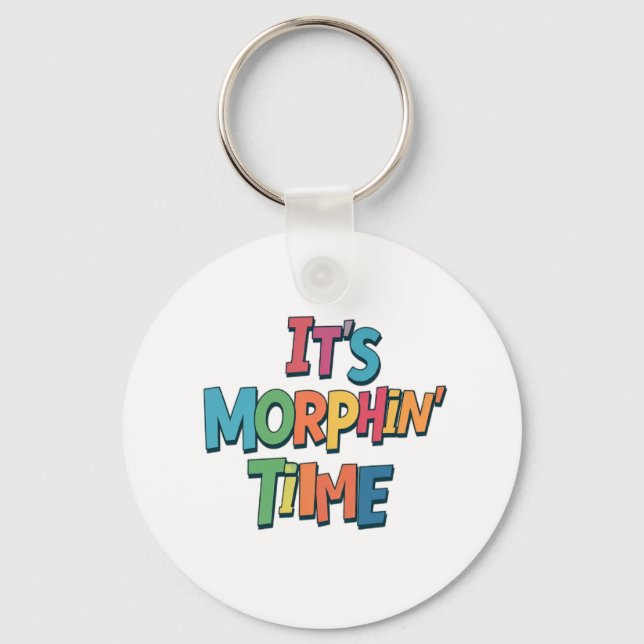 Chaveiro "É o tempo de Morphin" (Frente)
