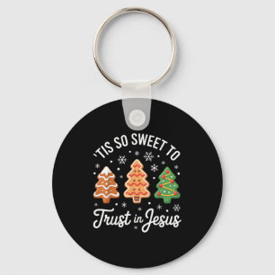 Chaveiro É Tão Doce Confiar Em Jesus - Festivo Cristão