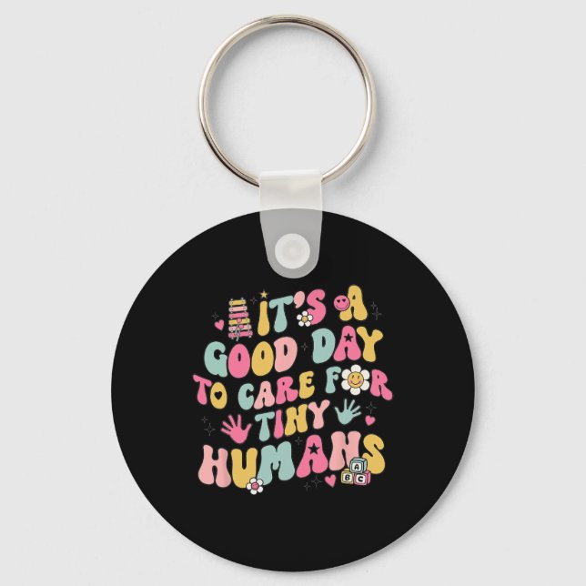 Chaveiro É Um Bom Dia Para Cuidar De Humanos Minúsculos Ret (Frente)