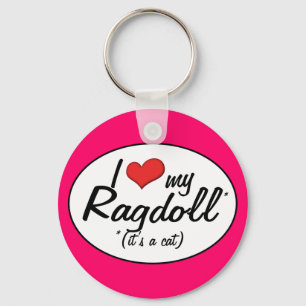 Chaveiro É um gato! Eu Amo Minha Ragdoll