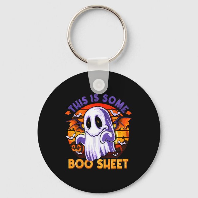 Chaveiro É Um Ghost Spooky Homens De Halloween? (Frente)